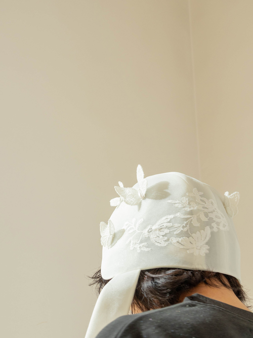 butterfly lace cap