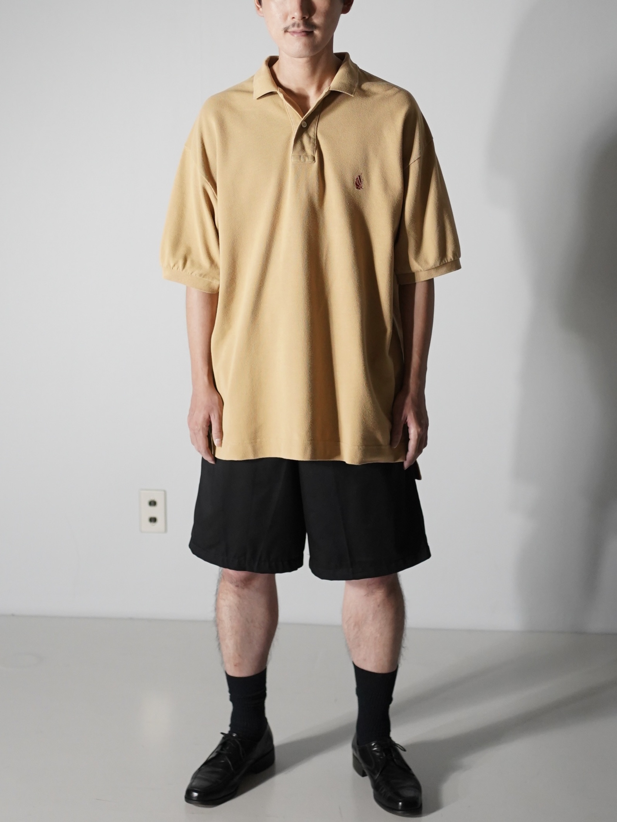 1990's nautica 1point polo shirt / Made in Hong Kong