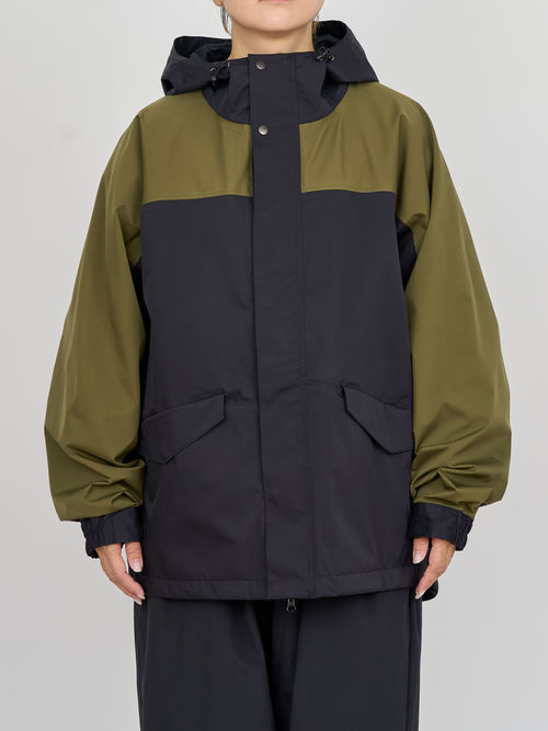 【受注商品】two-tone mountain parka・BLACK×KHAKI 【受注商品】two-tone mountain parka・BLACK×KHAKI
