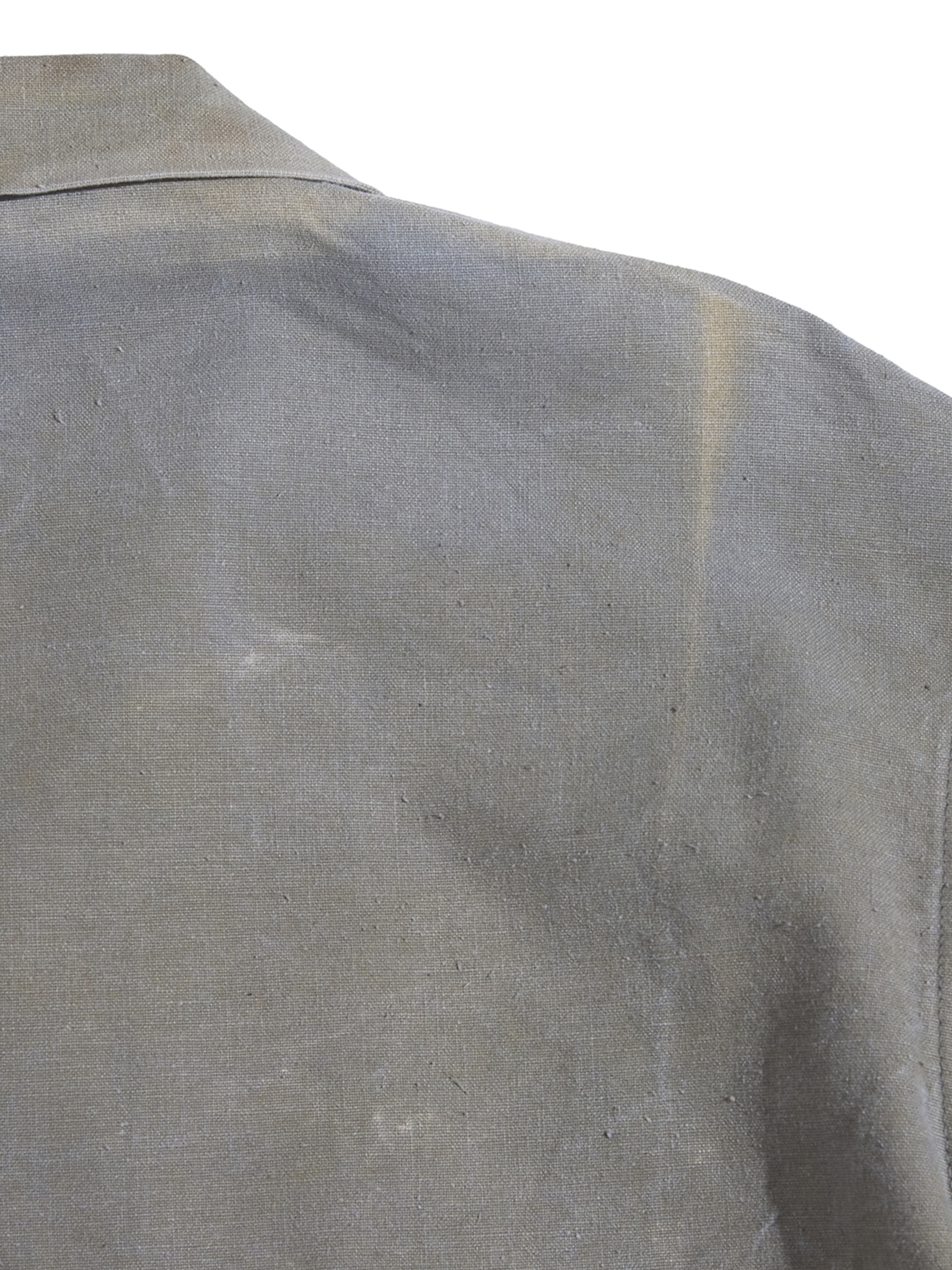 1980s "unknown" back painted work jacket -GREY-