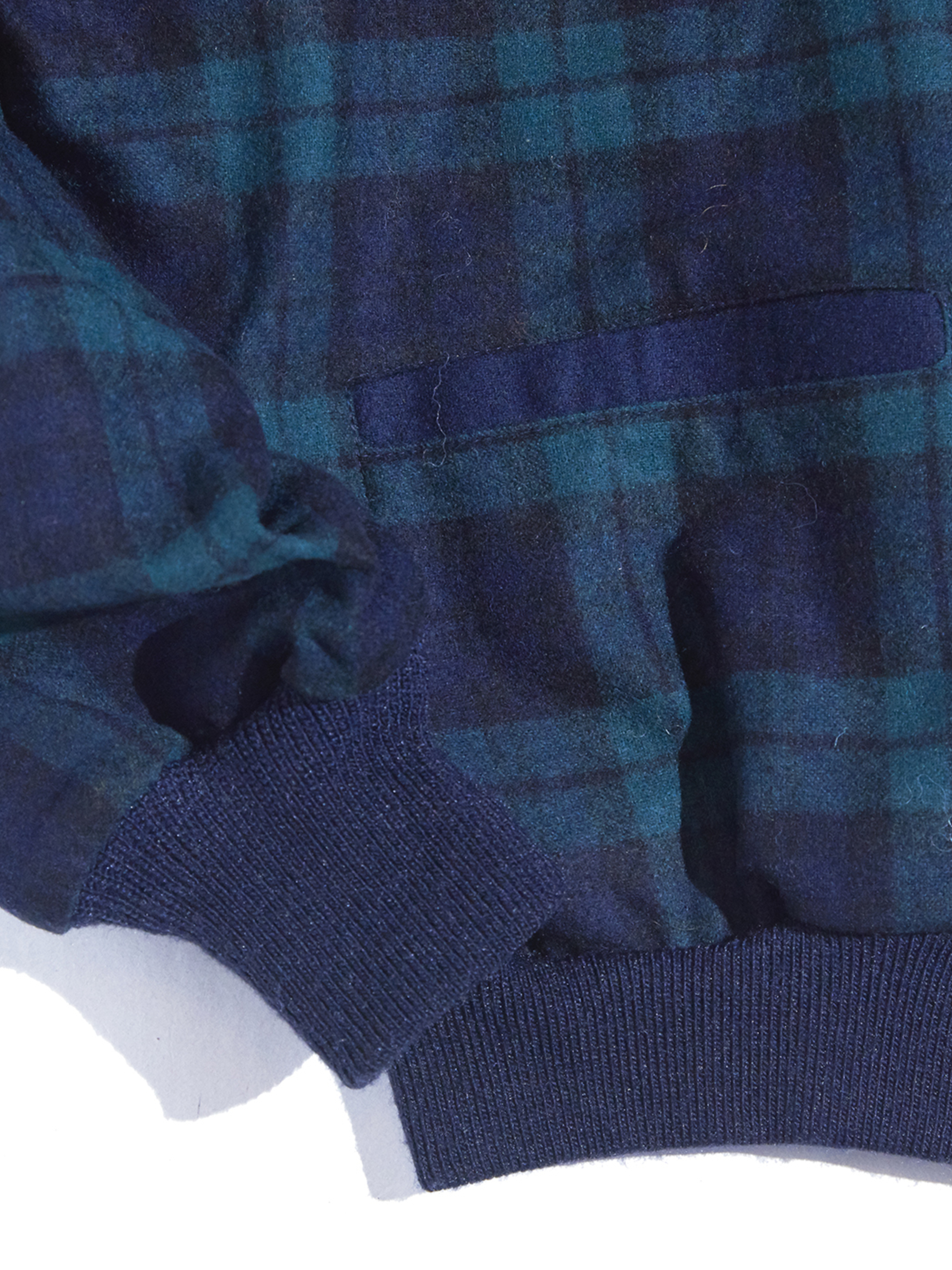 1980s "PENDLETON" wool check cardigan -BLACK WATCH-