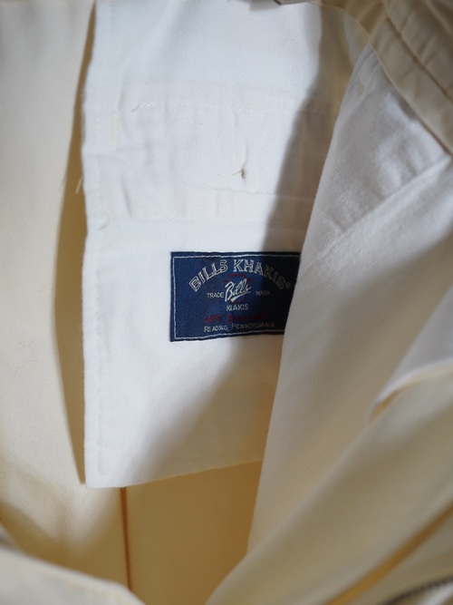 1990's BILLS KHAKIS 2tuck Cotton pants / Made in USA