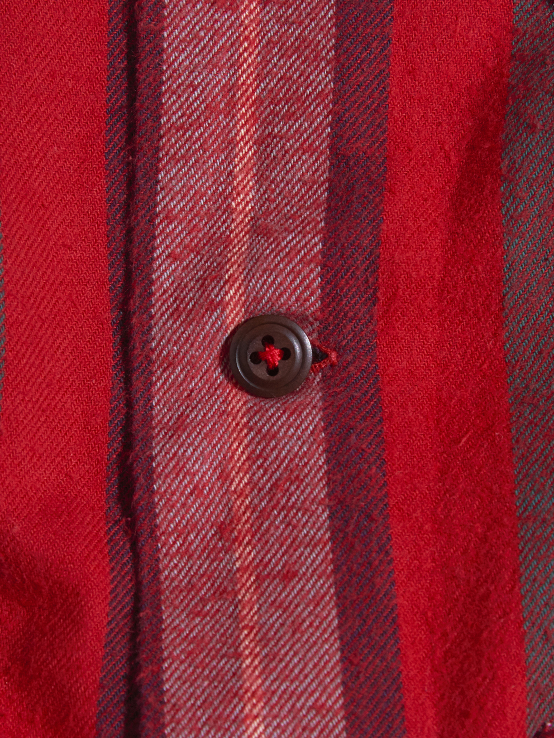 1980s "RALPH LAUREN COUNTRY" flannel check shirt -RED-
