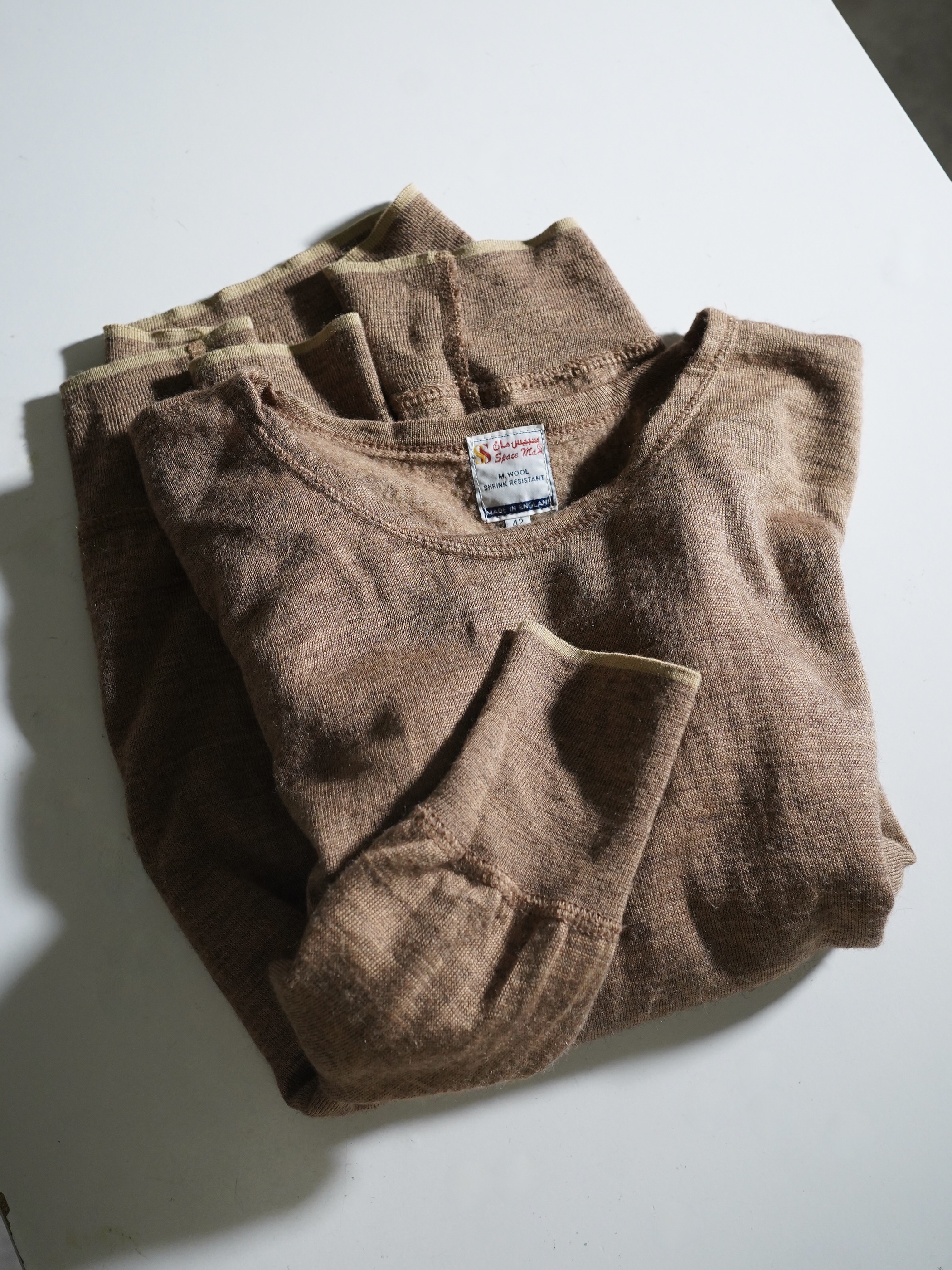 1980's Space man Merino wool knit sew /Made in England