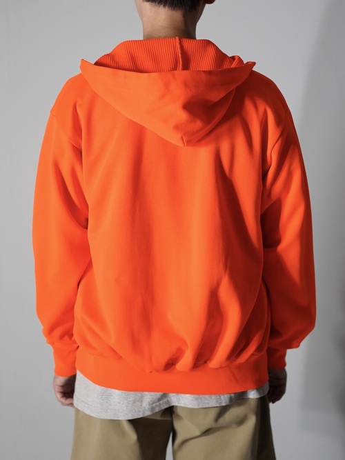 1980's~ Mesh lining poly sweat zip hoodie 