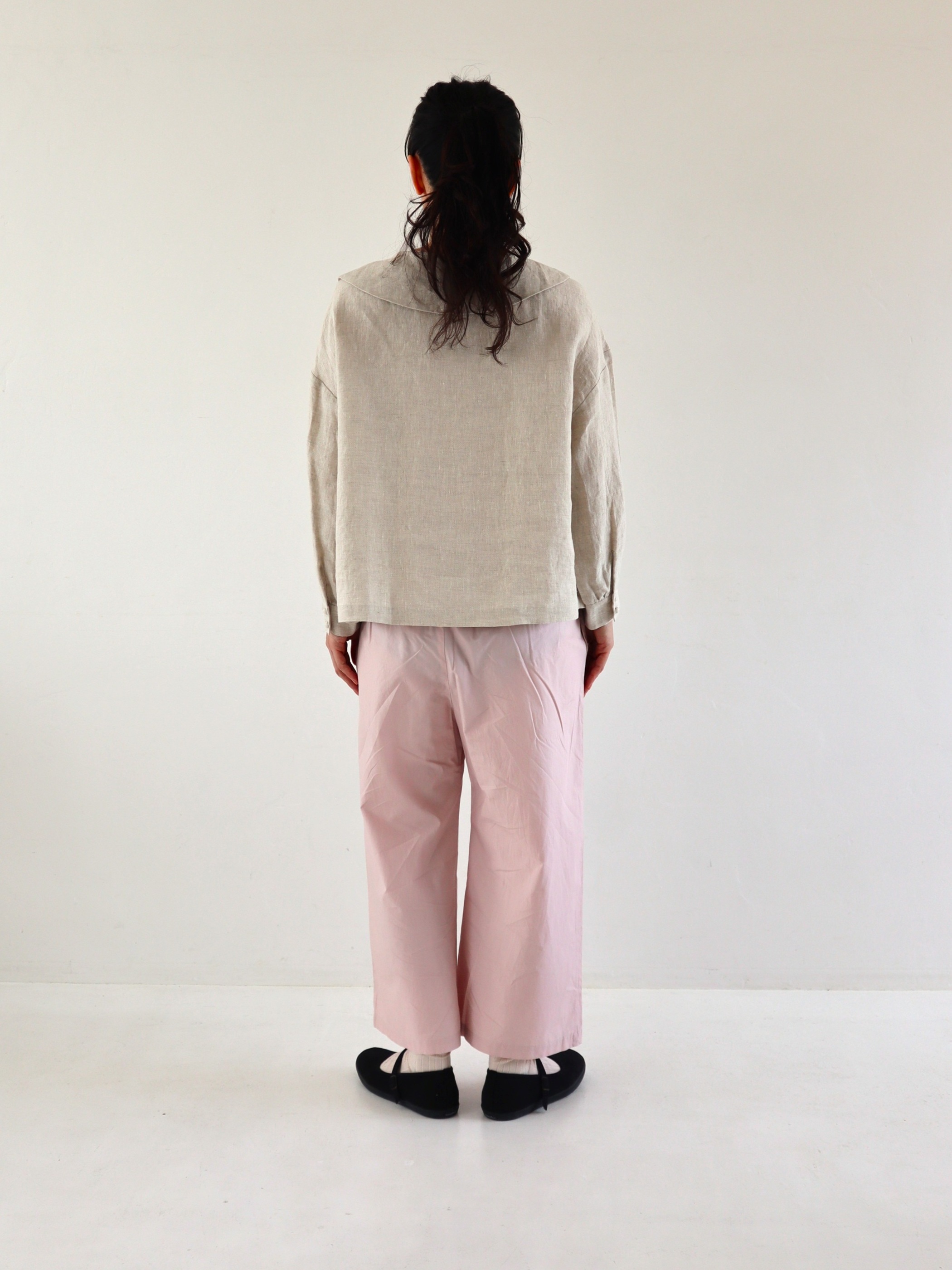 シンプルワイドパンツ２　ピンク
