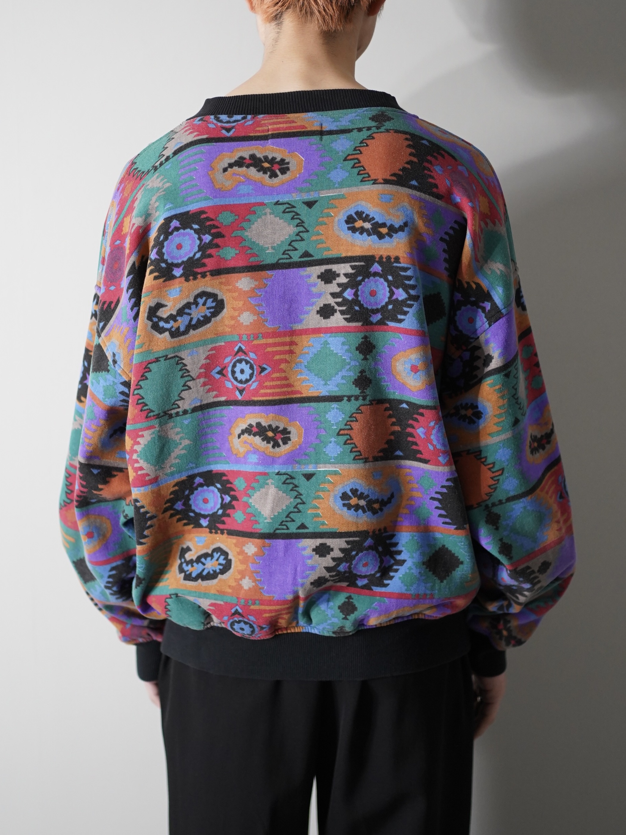 1990's MEMBERS ONLY ethnic print sweat shirts