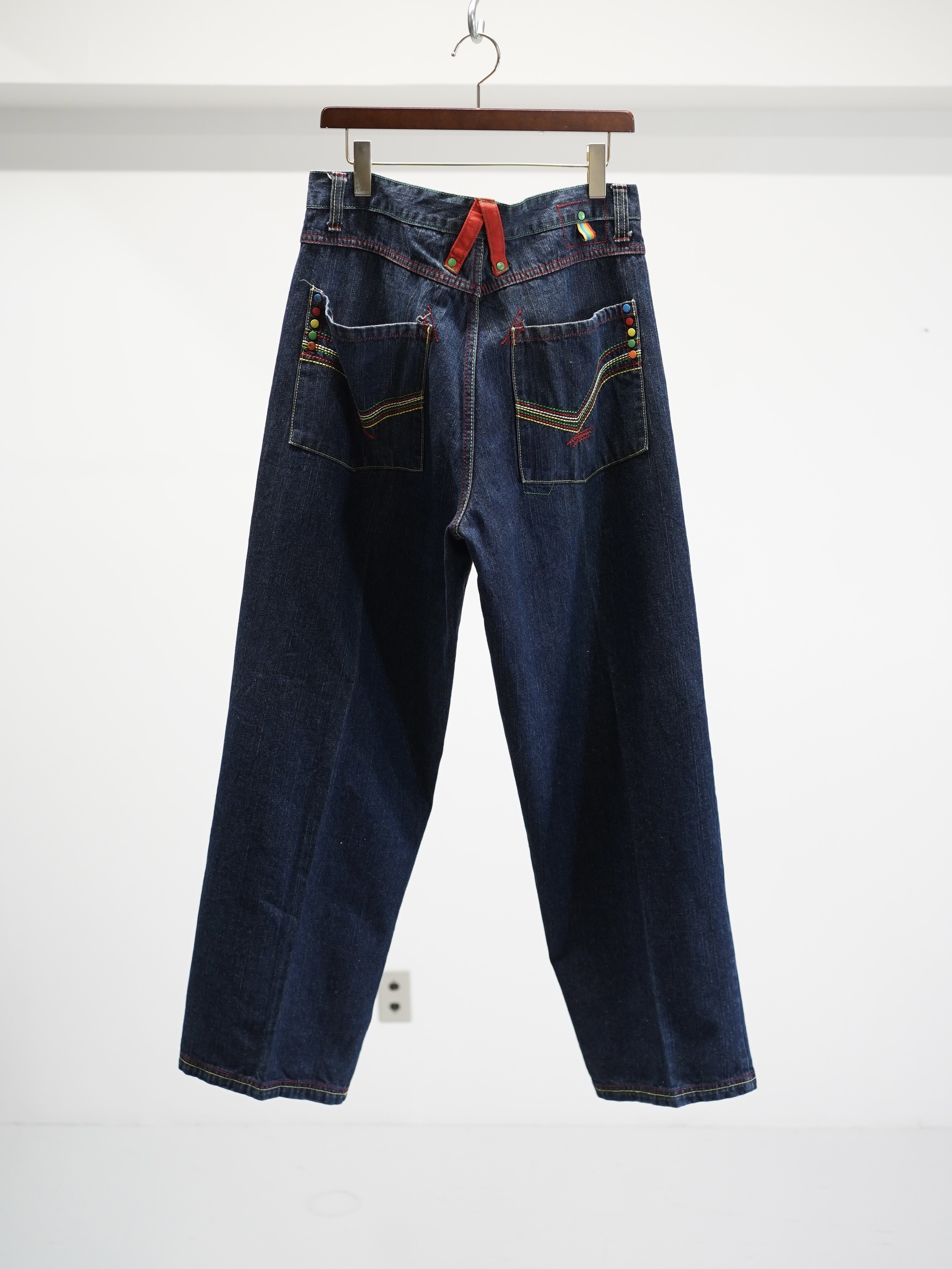 1990-00's Members Property Wide baggy Denim pants