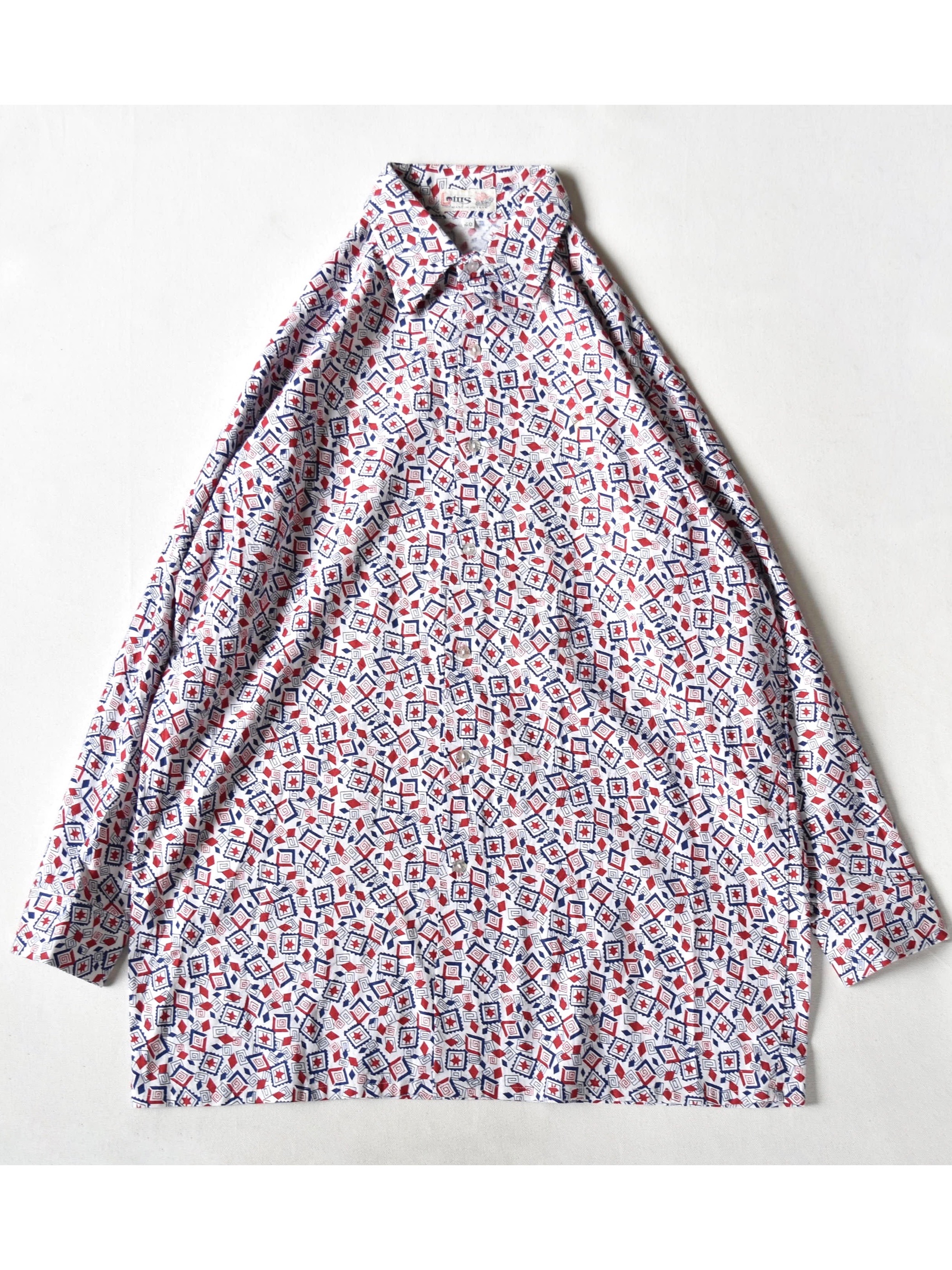 ビンテージ 総柄 シャツ Vintage All Pattern Shirt Yukaku Houyhnhnm S