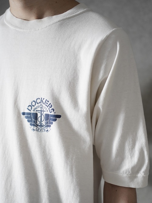 1990's Levi's DOCKERS Print T-shirts Lib-sleeve