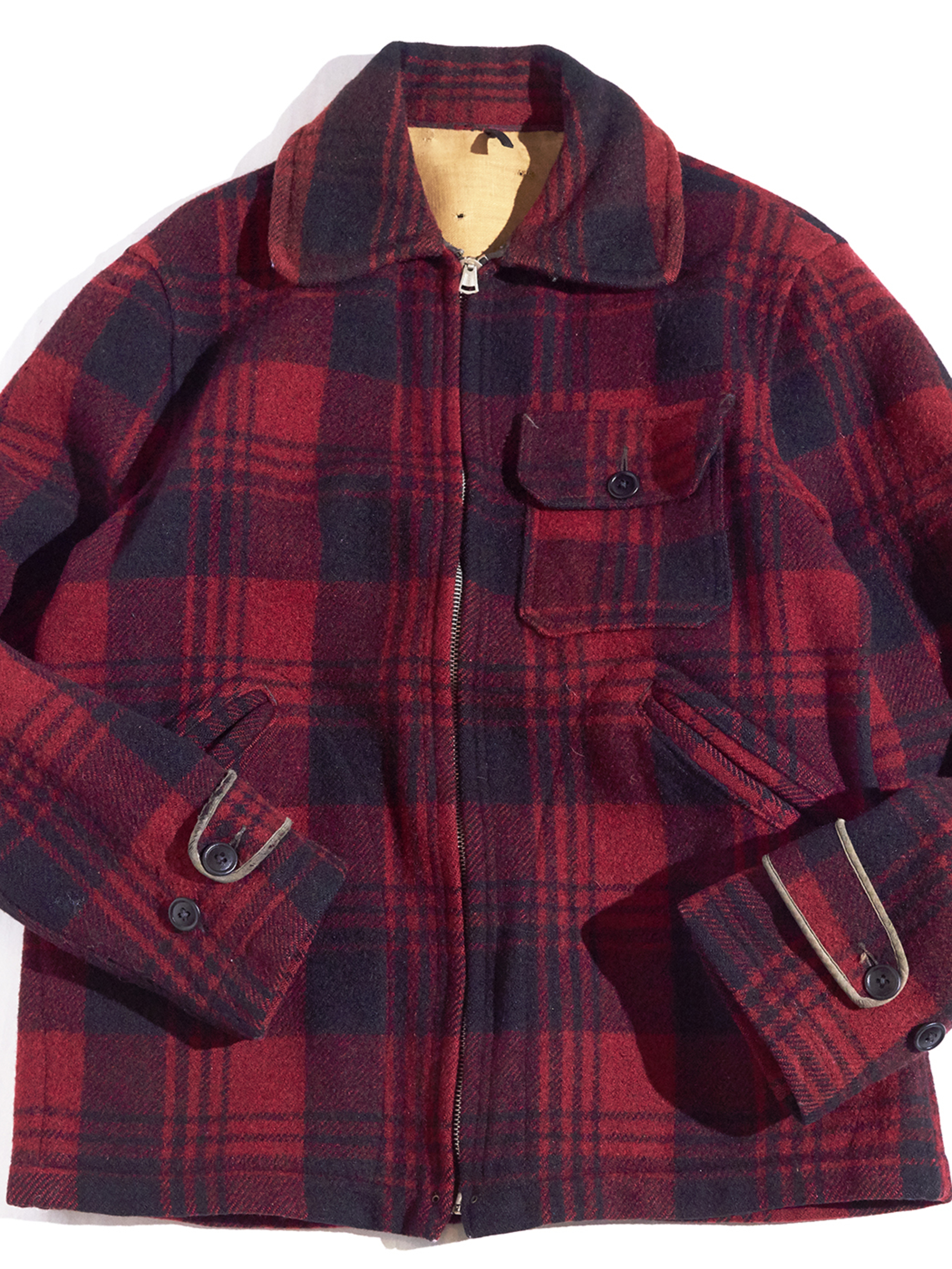 1930s "unknown" wool sport jacket -RED- <SALE¥60000→¥48000>