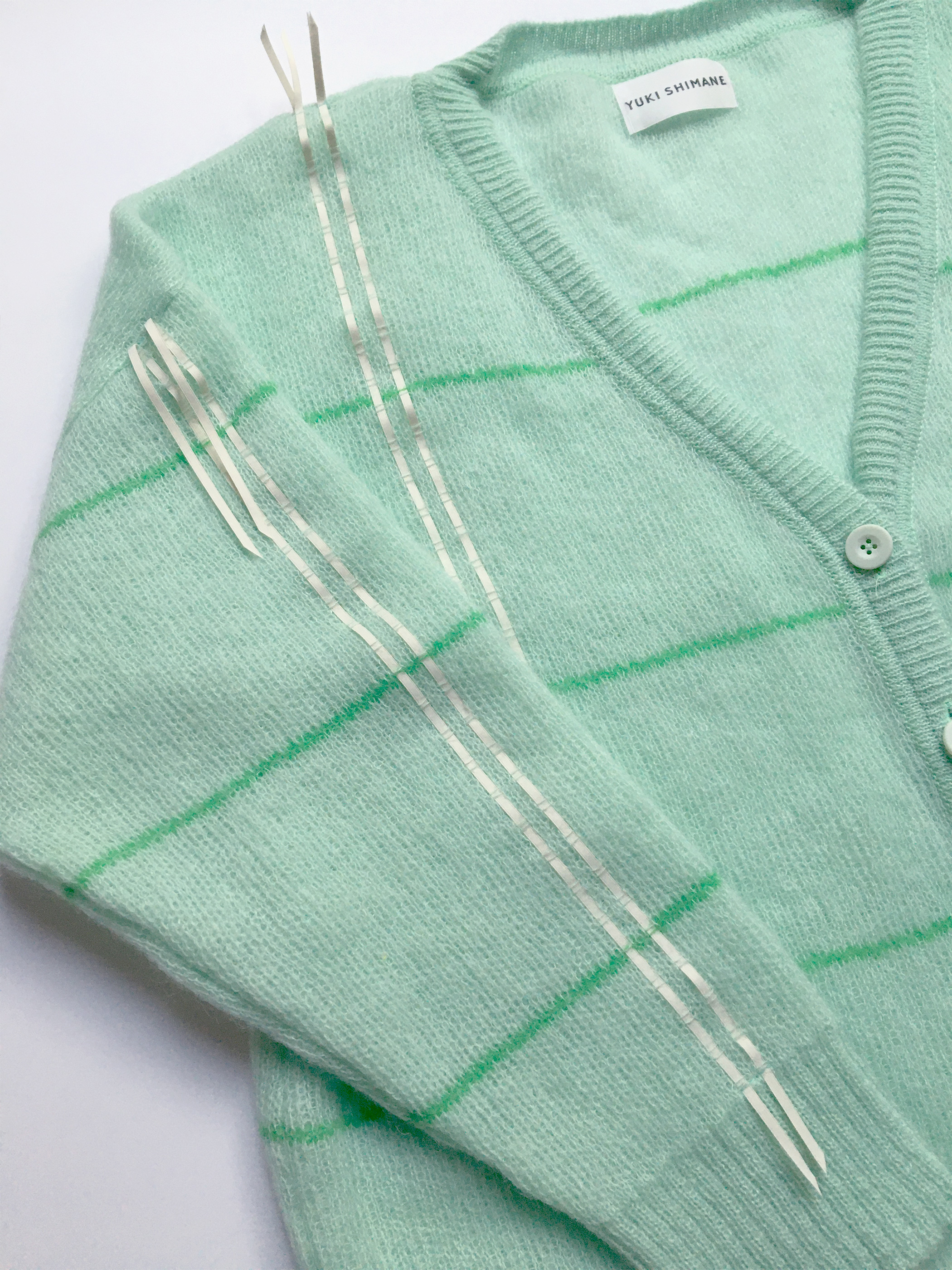 新品】ELENDEEK loose knit cardigan ライムグリーン