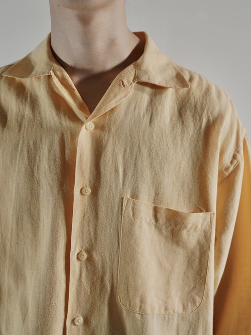 J.RIGGINGS Shark collar Linen cotton shirt