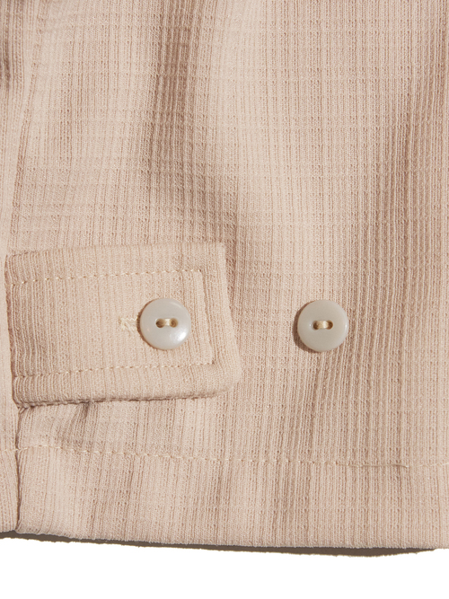 1970s "MONTGOMERY WARD" polyester drizzler jacket -BEIGE-