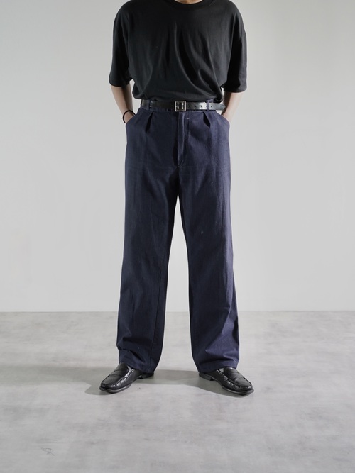 1980's- Euro Vintage tuck Twill Work pants / Garment Dye