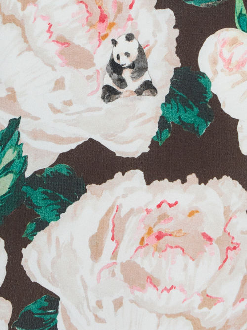 【受注商品】panda printed camisole・BLACK