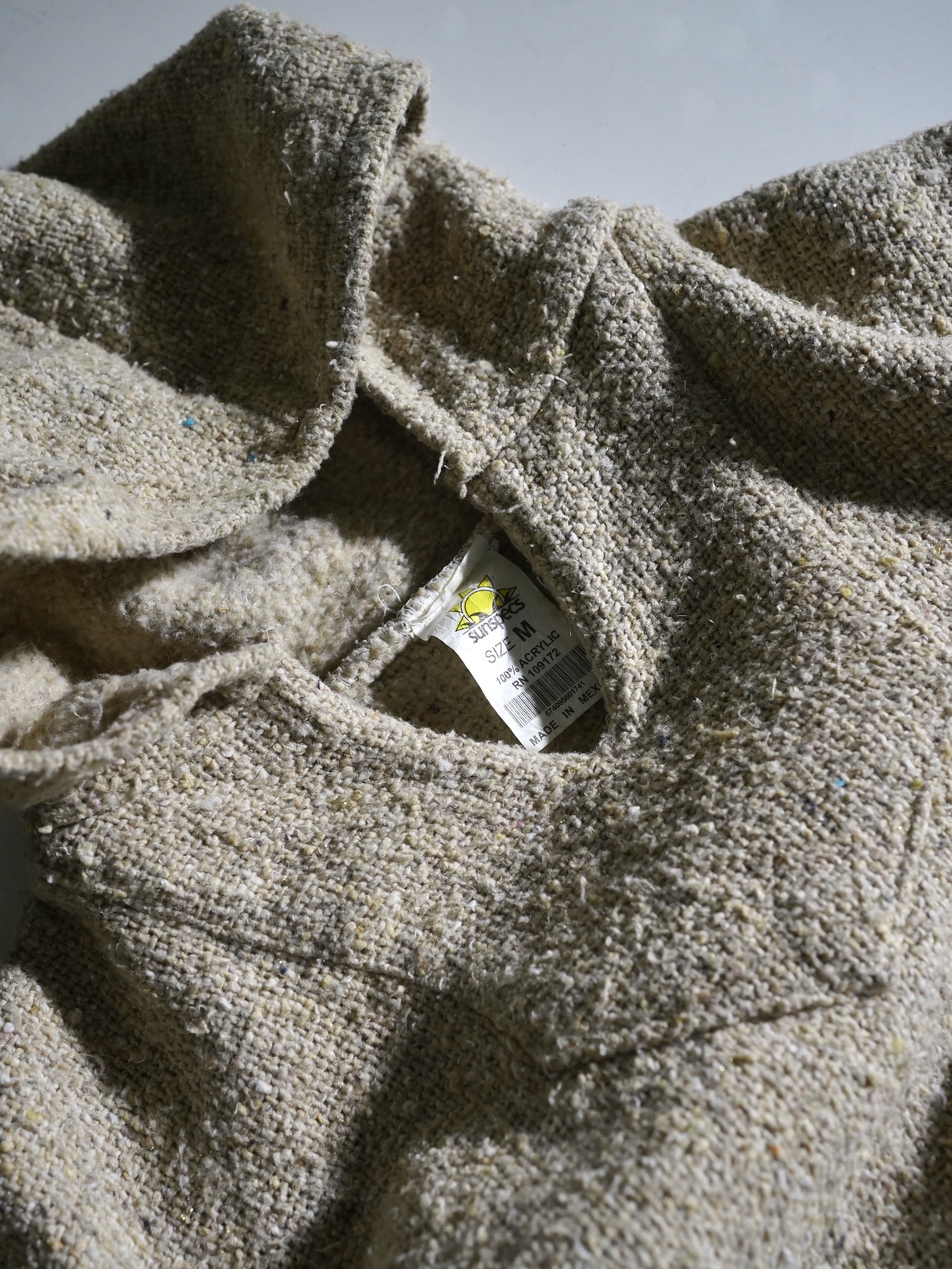 1990's SUNSPECS Acrylic nep Mexican parka/Made in Mexico