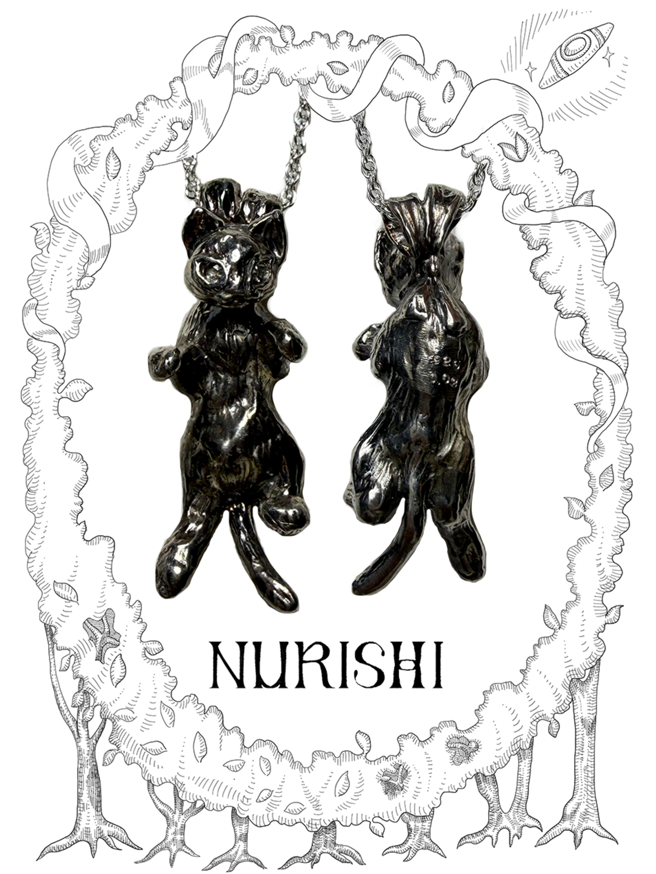 kitten pendant 子猫のペンダント kitten pendant 子猫のペンダント