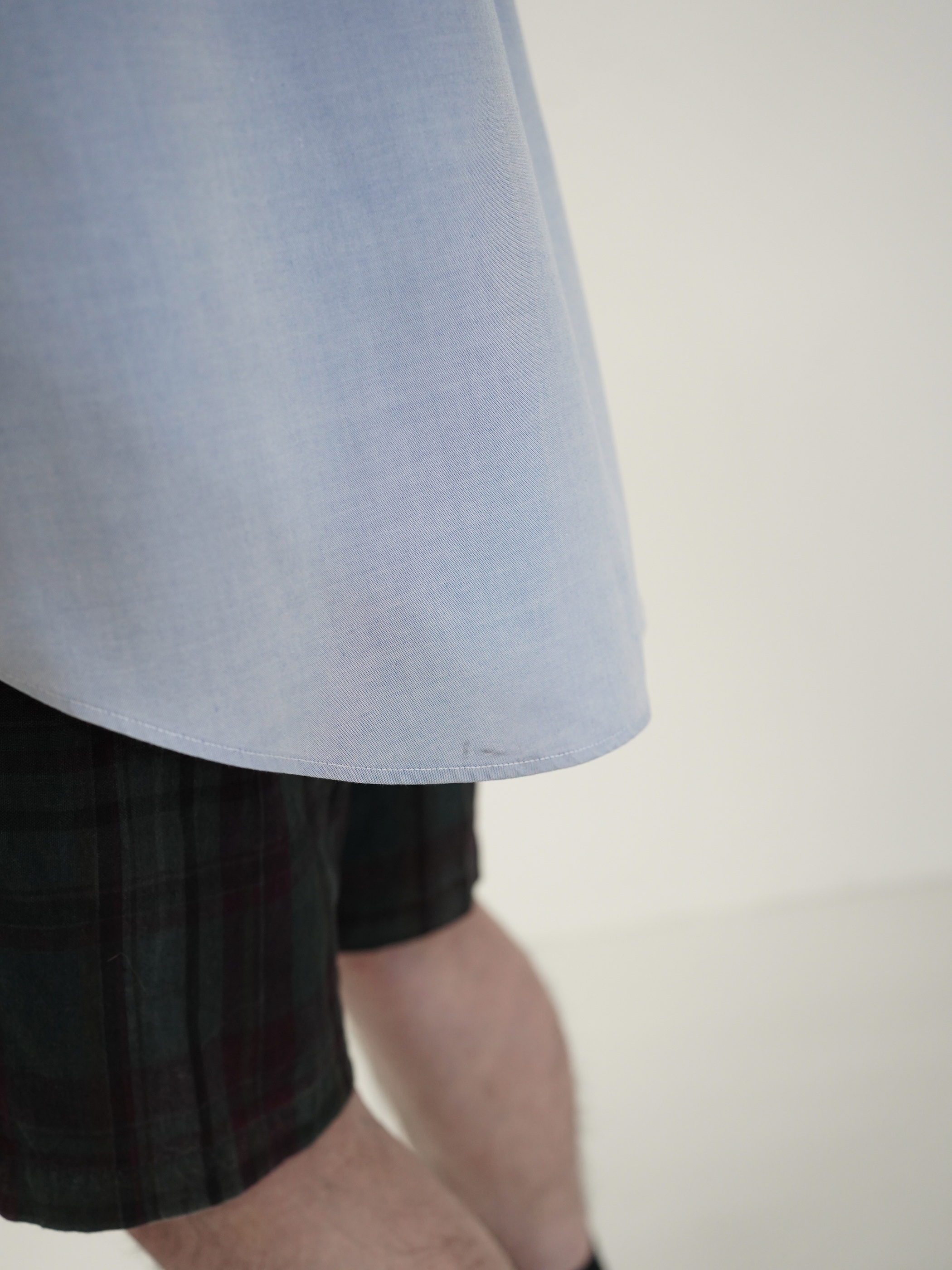 1990's BRITCHES Pinpoint Oxford cotton L/S shirt / Made in Hong Kong
