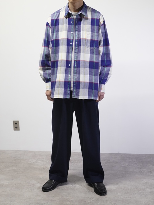 1990's GAP L/S cotton check shirts
