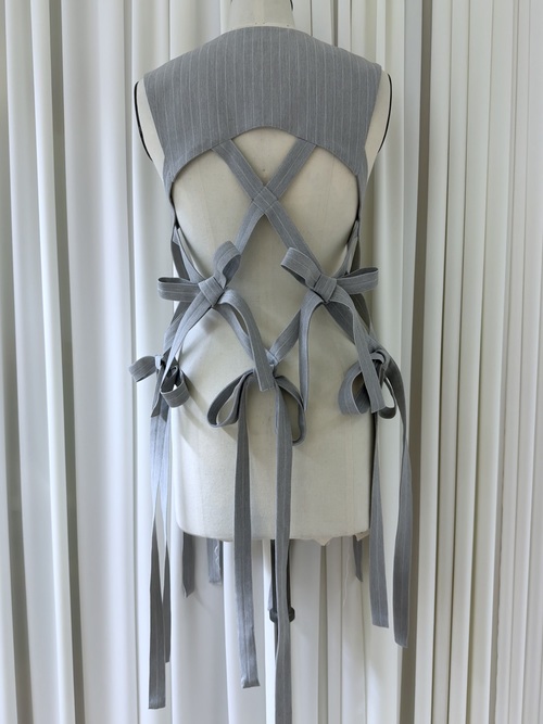 【3月お届け商品】striped ribbon vest
