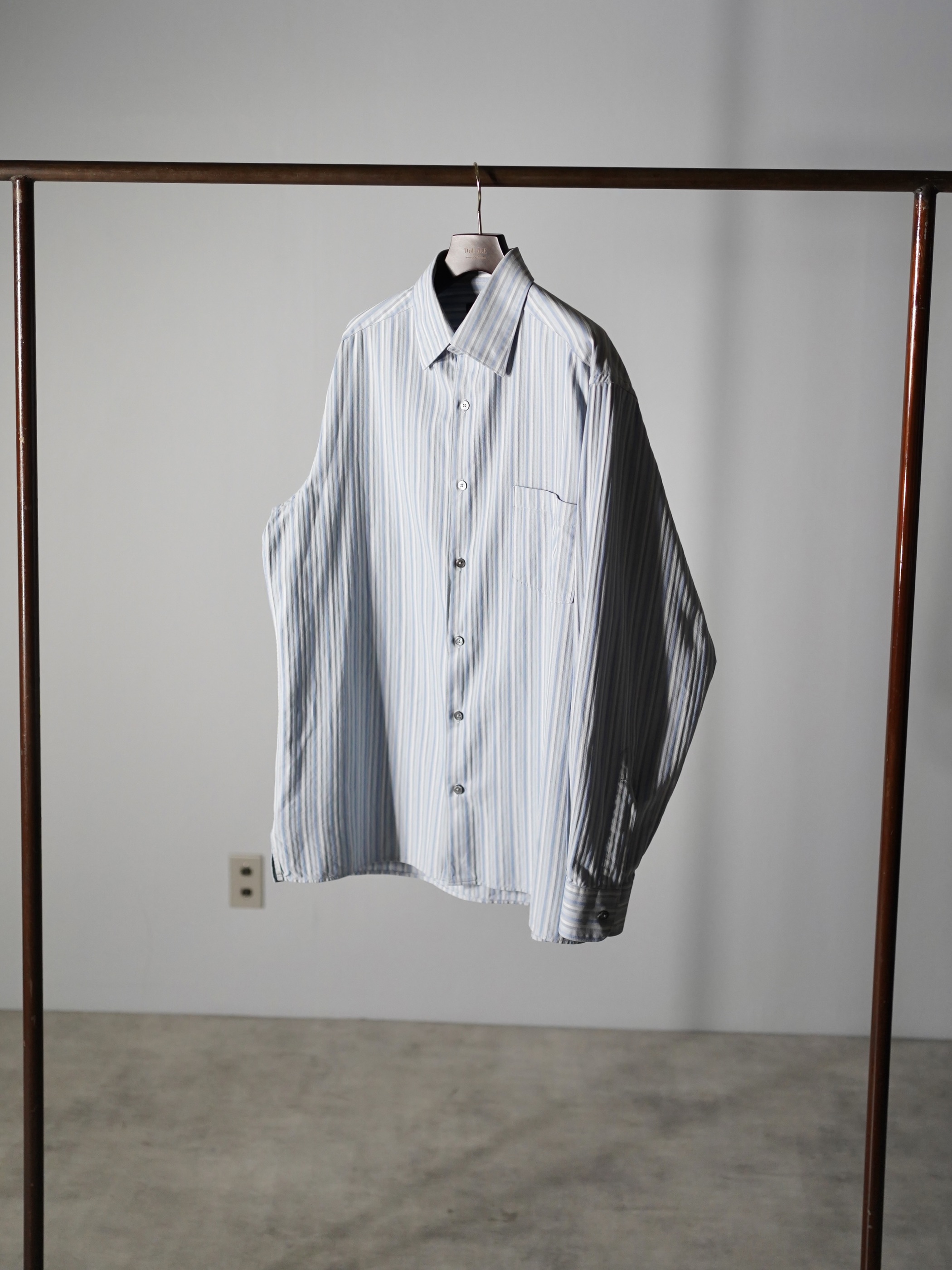 Ermenegildo Zegna Cotton 隠しB.D. dress shirt / Made in Italy