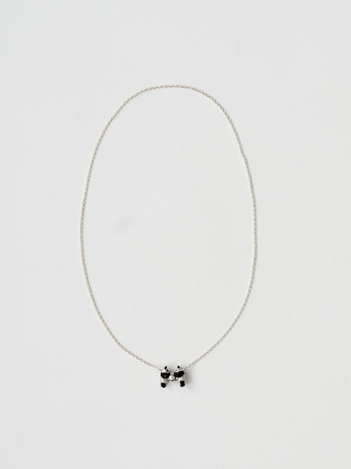 【受注商品】〈simmon×my panda〉twin pandas chain neckless・SILVER