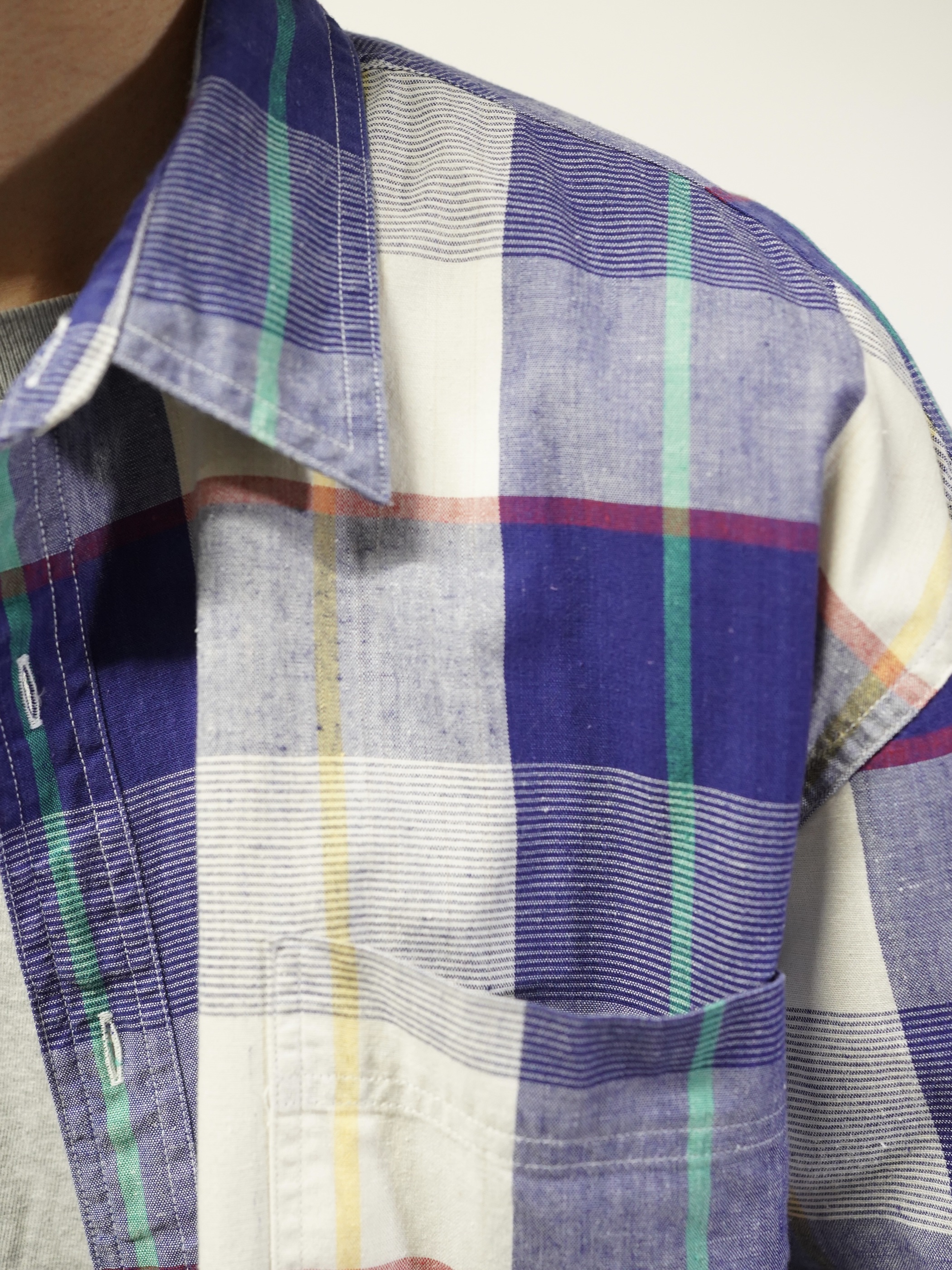 1990's GAP L/S cotton check shirts