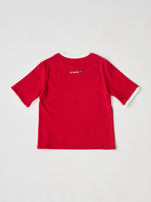 【受注商品】ringer t-shirt・RED 【受注商品】ringer t-shirt・RED