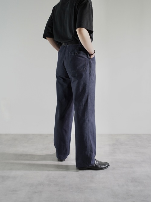 1980's- Euro Vintage tuck Twill Work pants / Garment Dye