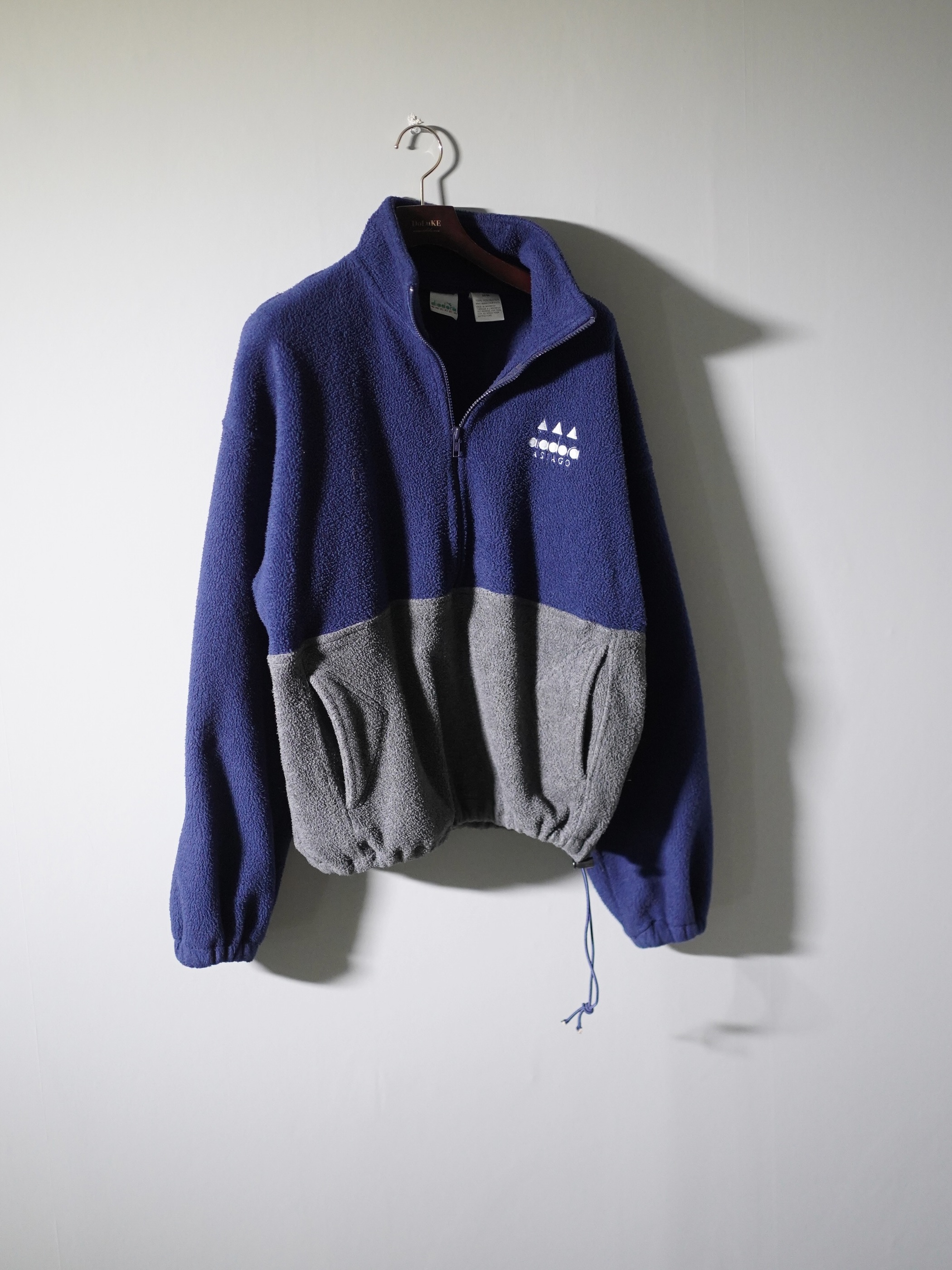 1990's Diadora SOCCER Fleece half-zip pull tops