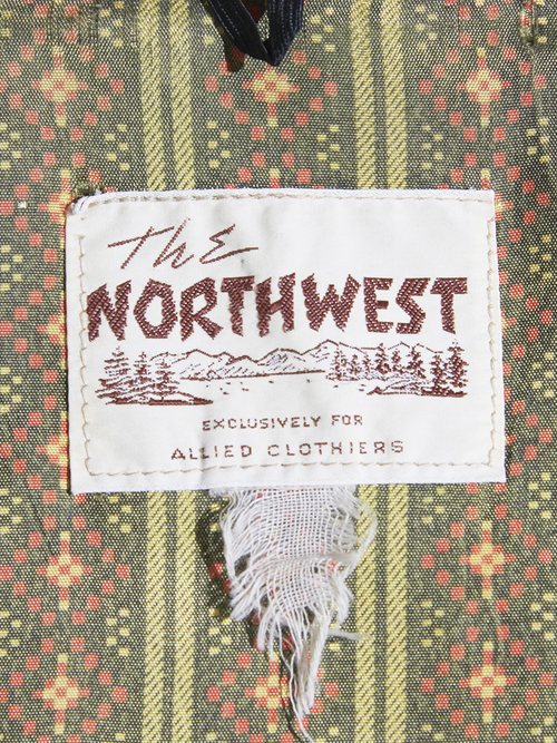 1960s "NORTH WEST" zip up blouson -OLIVE-