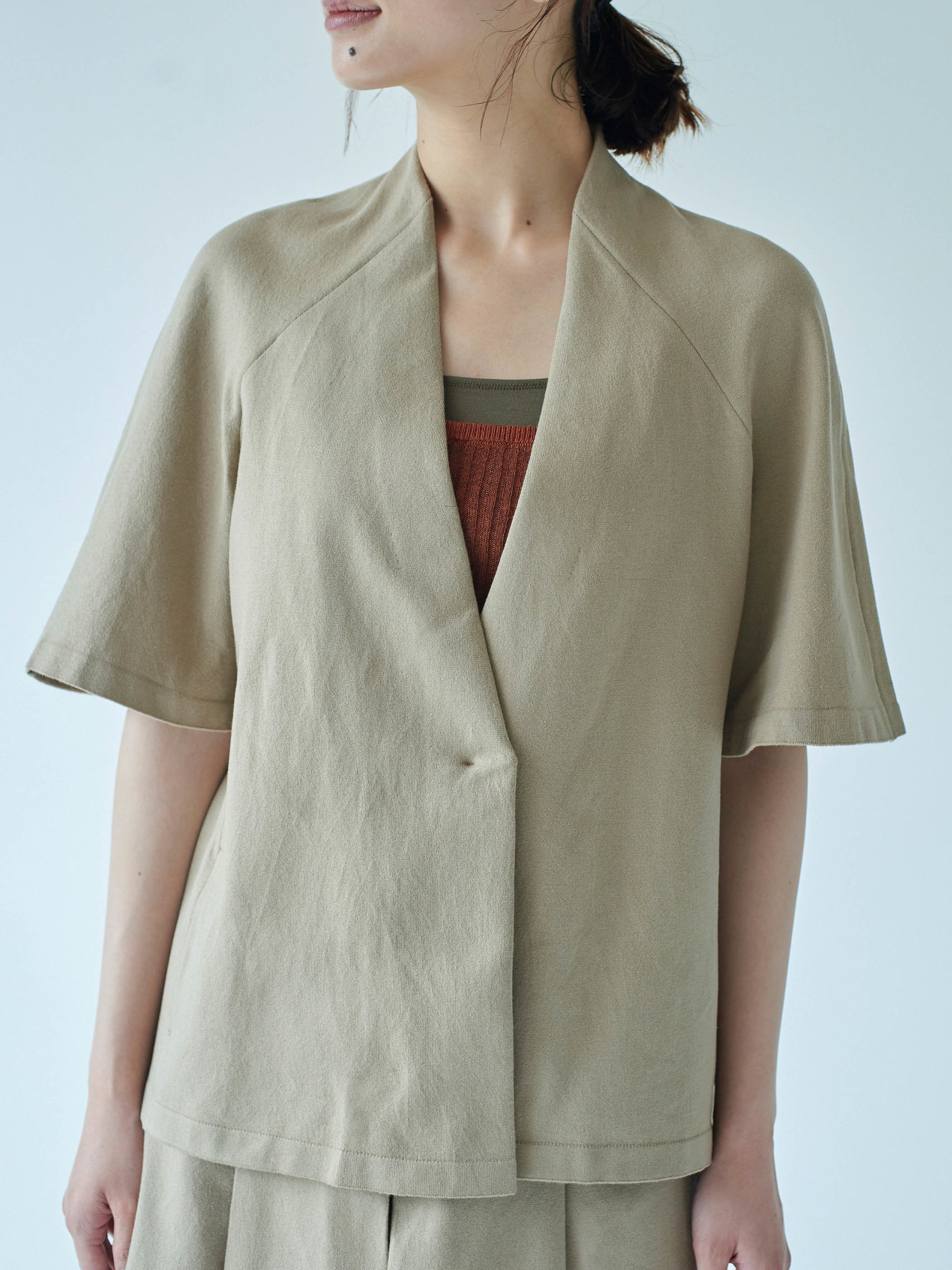 Work Wear collection Women's Half Jacket Beige(ハーフジャケット・ベージュ)