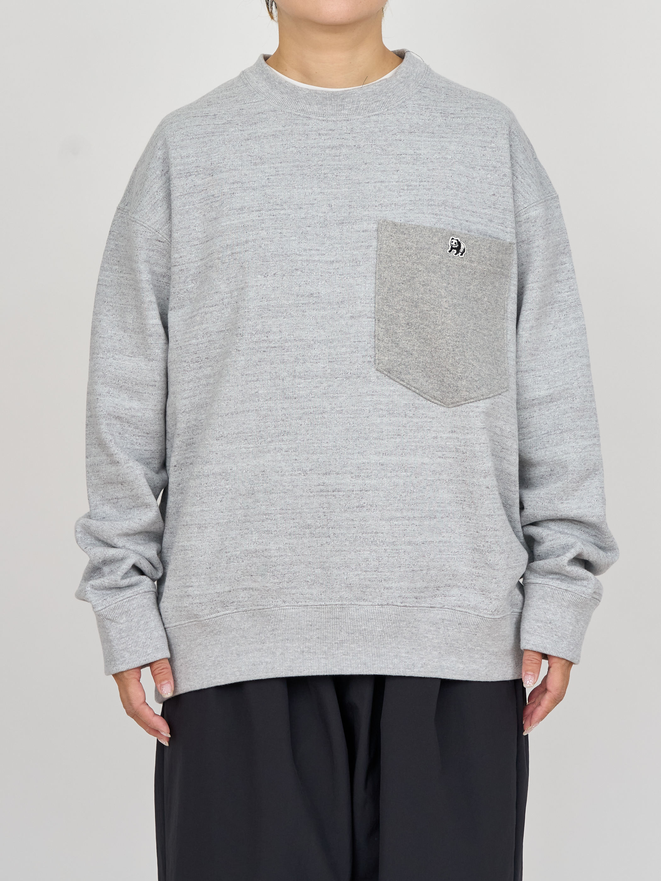 【受注商品】big pocket sweat shirt・GRAY