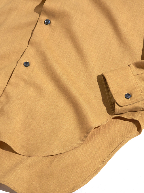 1960s "VIYELLA" wool shirt -MASTARD- <SALE¥12000→¥9600>