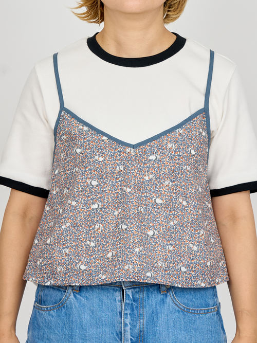 【受注商品】panda printed camisole・GRAY