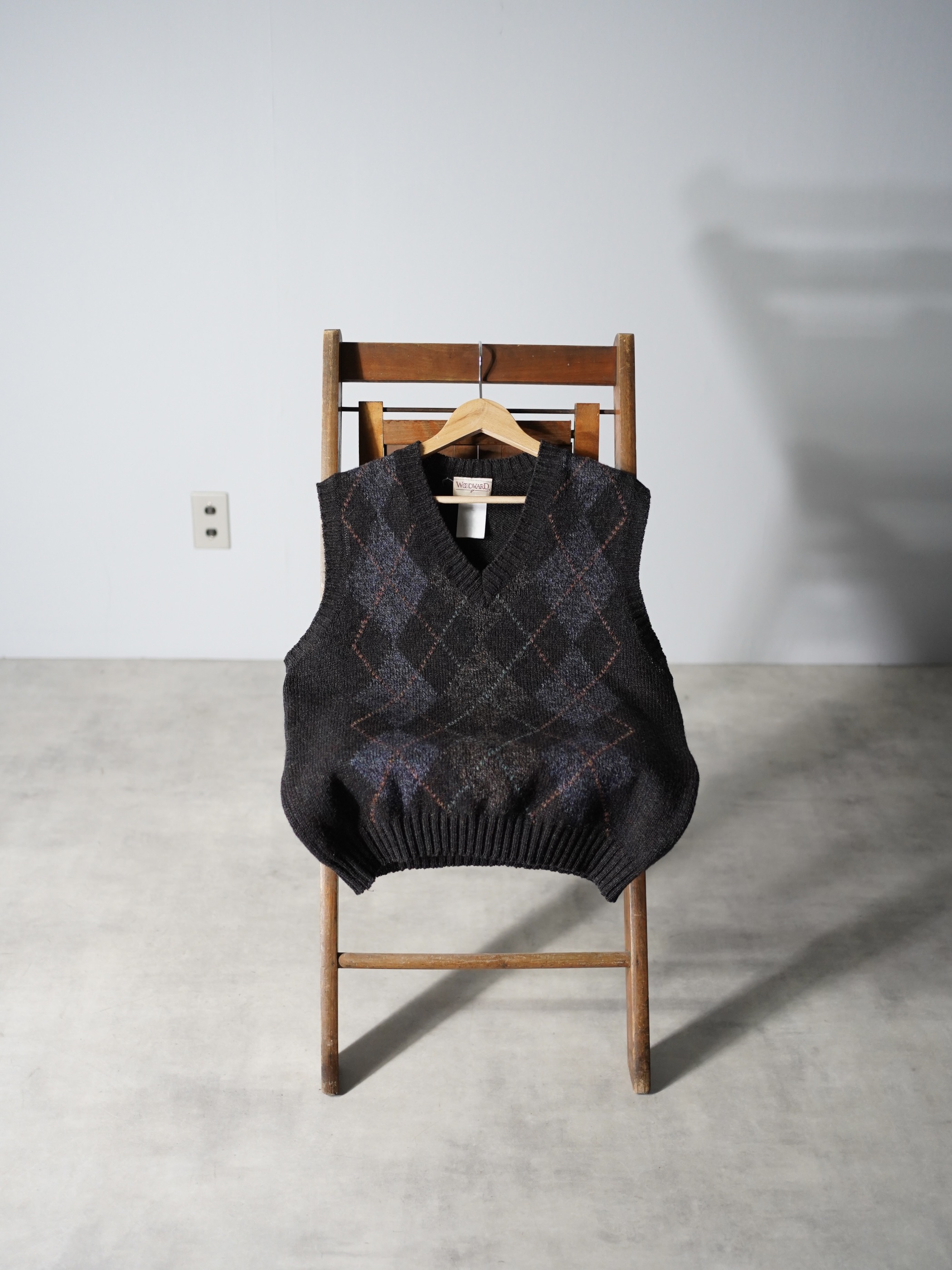 1980-90's WOODWARD Argile knit vest