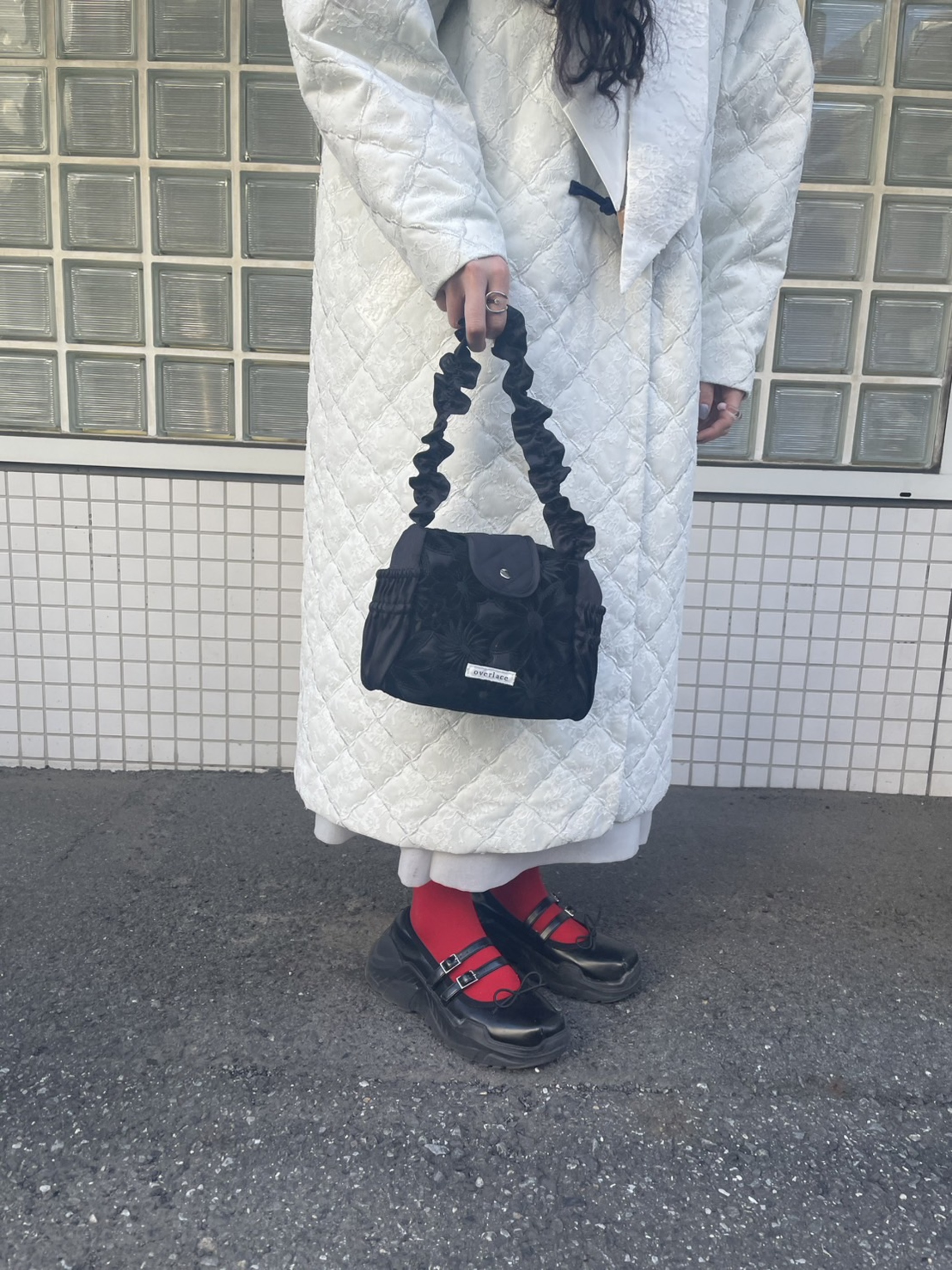 【9月下旬お届け商品】floral quilting bag
