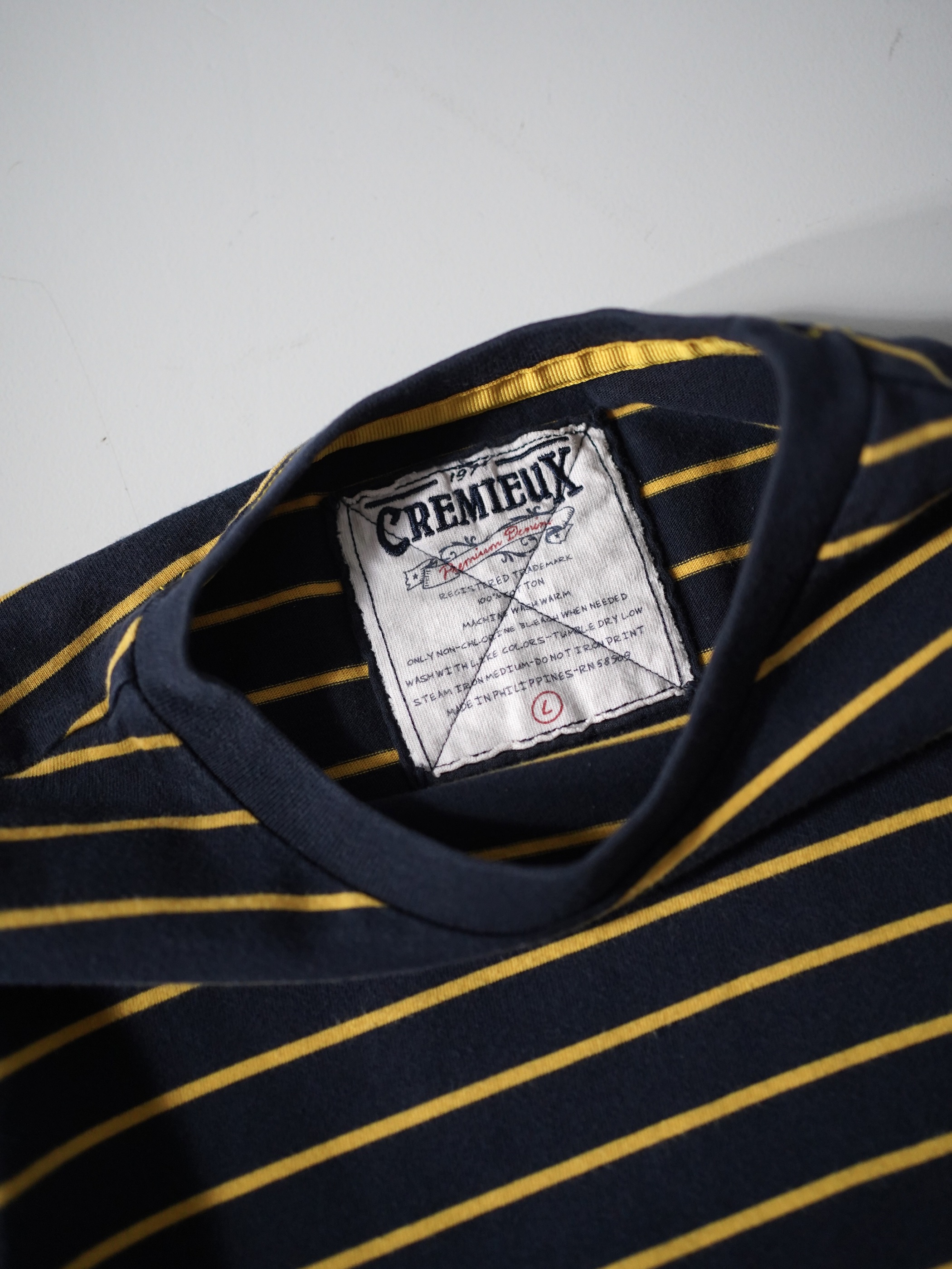 CREMIEUX Cotton border L/S cut sew