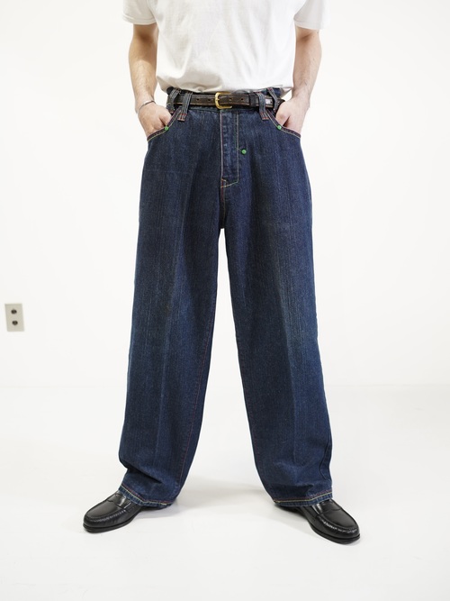 1990-00's Members Property Wide baggy Denim pants