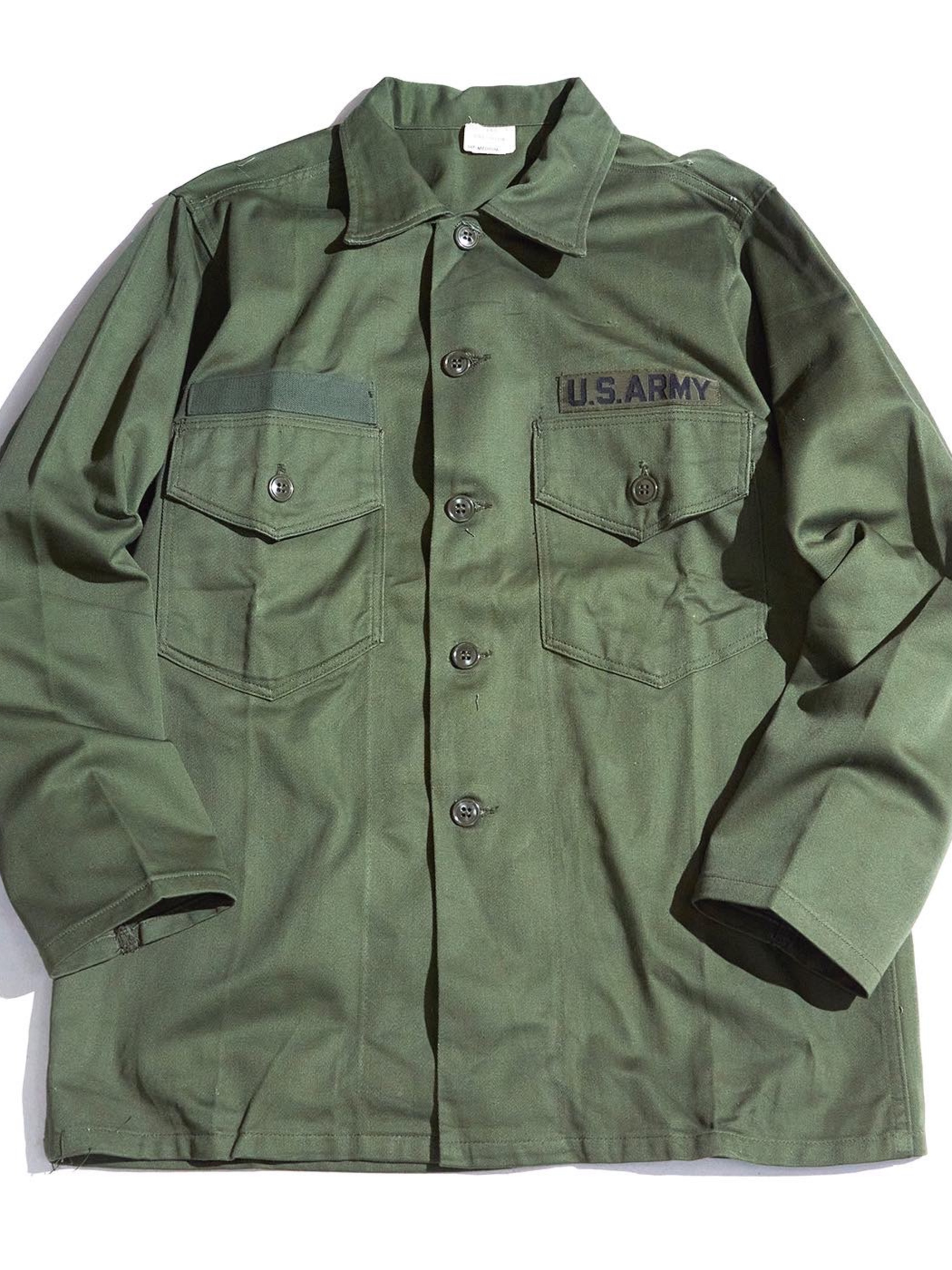 US army 50s COTTON SATEEN UTILITY SHIRT - シャツ