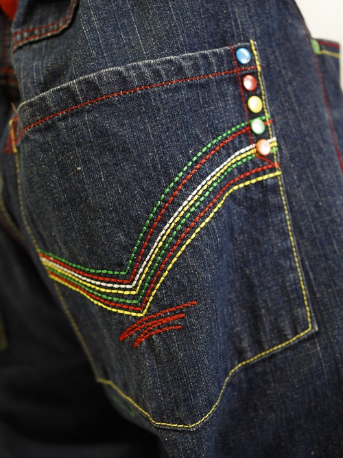 1990-00's Members Property Wide baggy Denim pants