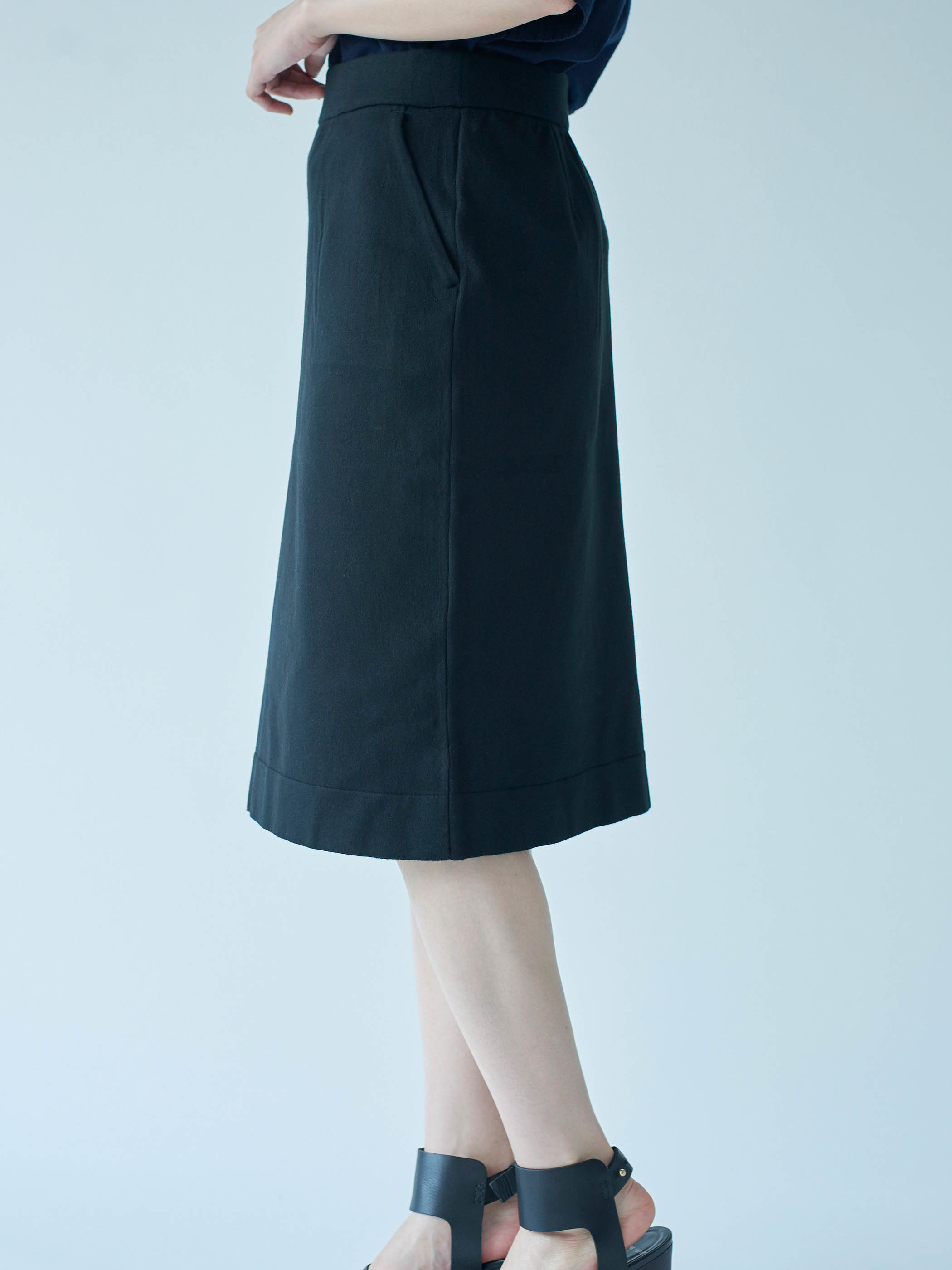 Work Wear collection Women's Tight Skirt Black(タイトスカート・ブラック) - KNITOLOGY