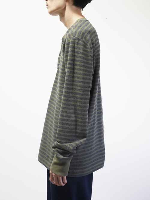 00's BANANA REPUBLIC henry border thermal cut sew