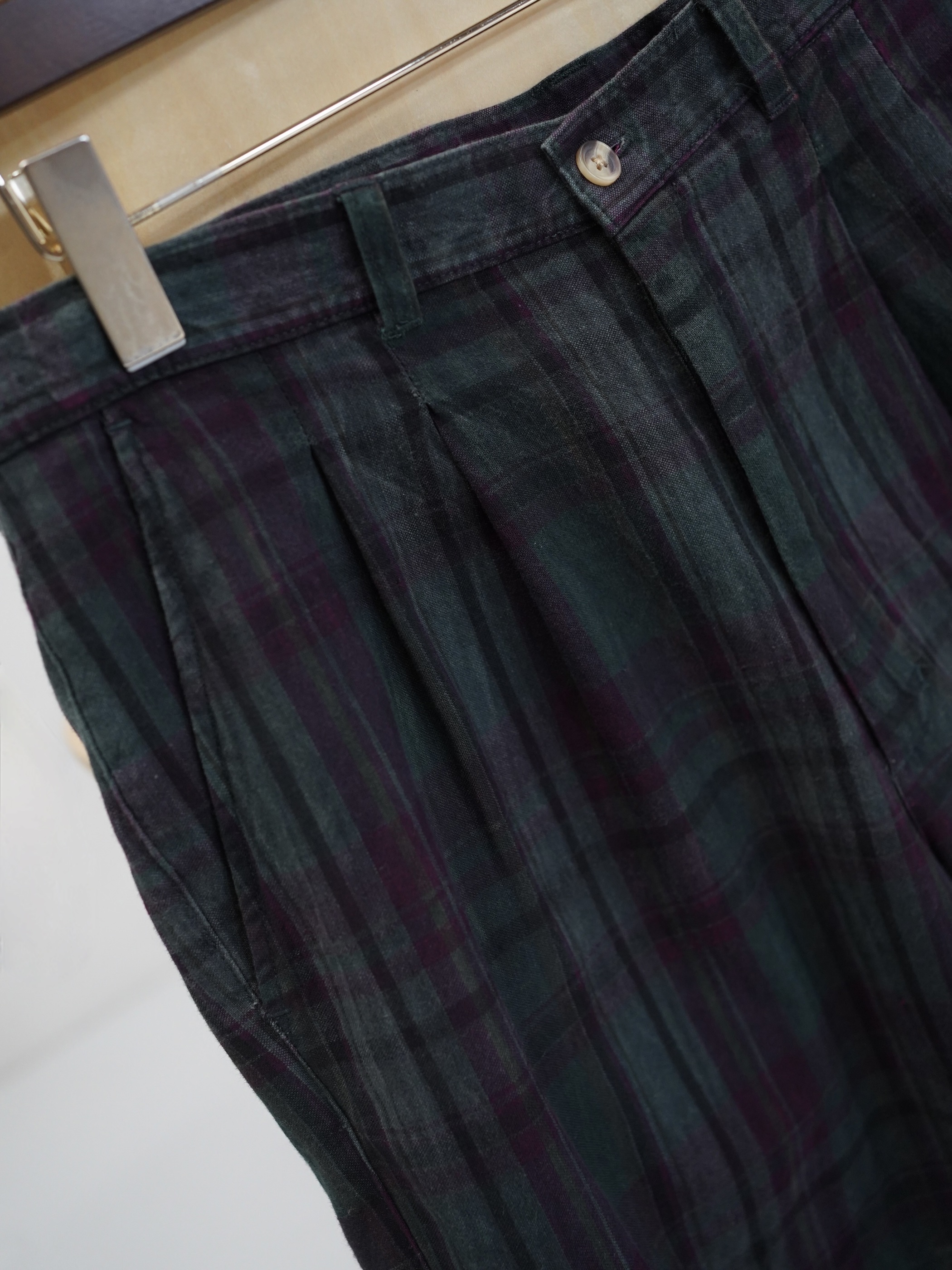 1990's THOMSON NATURALS Cotton 2tuck slacks shorts