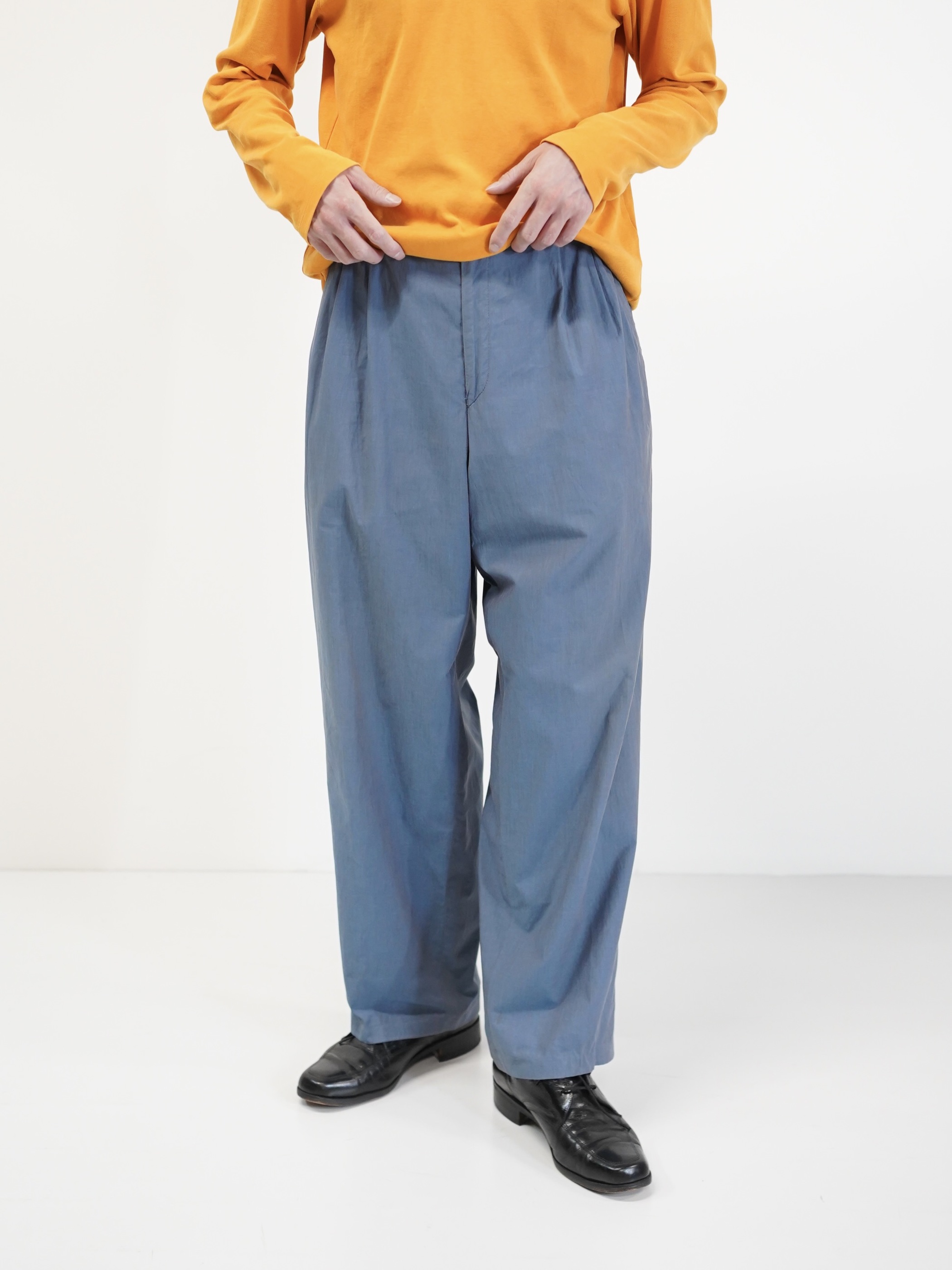 1980's~ Lindbergh Viscose Poly 玉蟲 2tuck slacks
