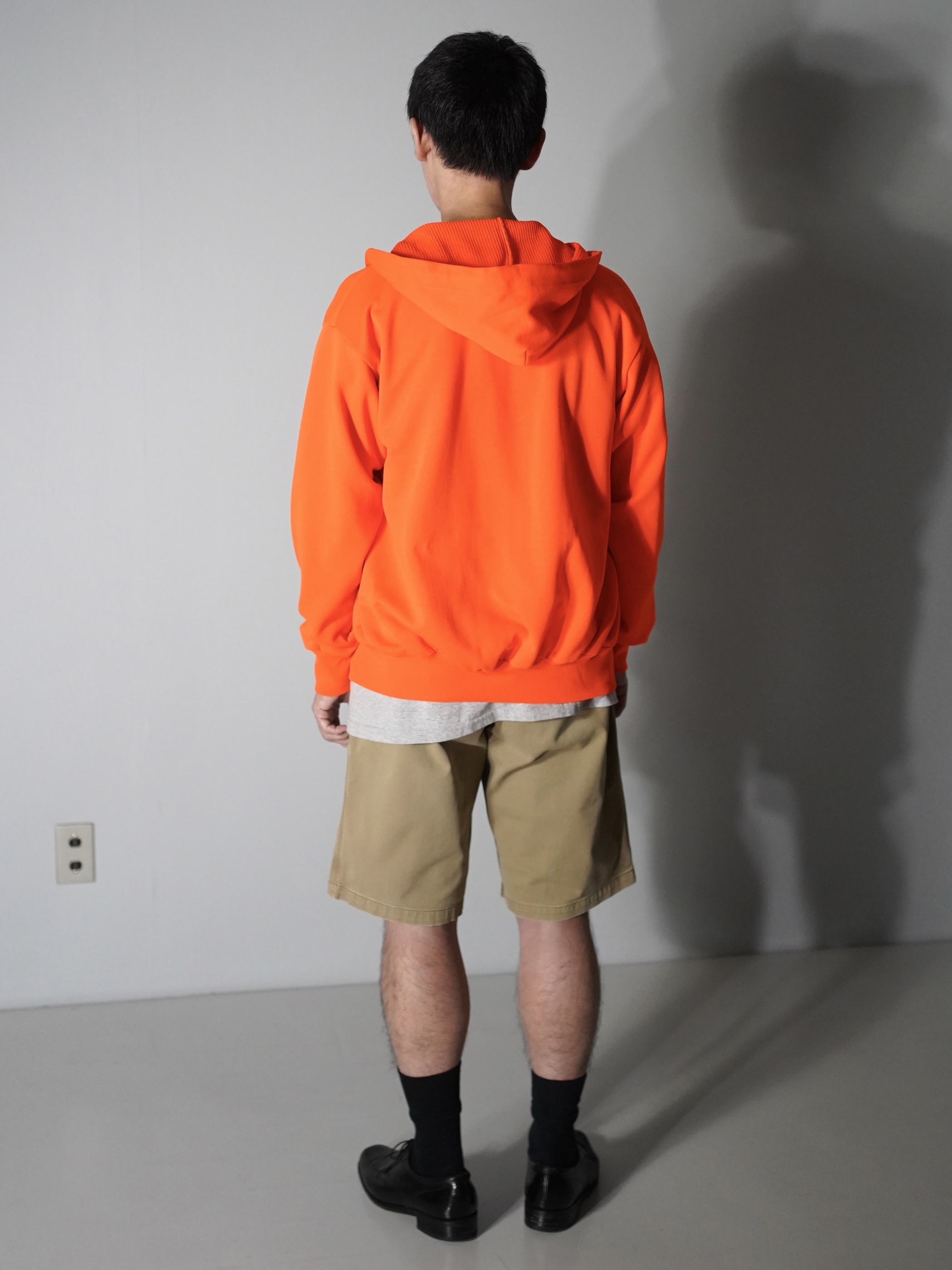 1980's~ Mesh lining poly sweat zip hoodie 