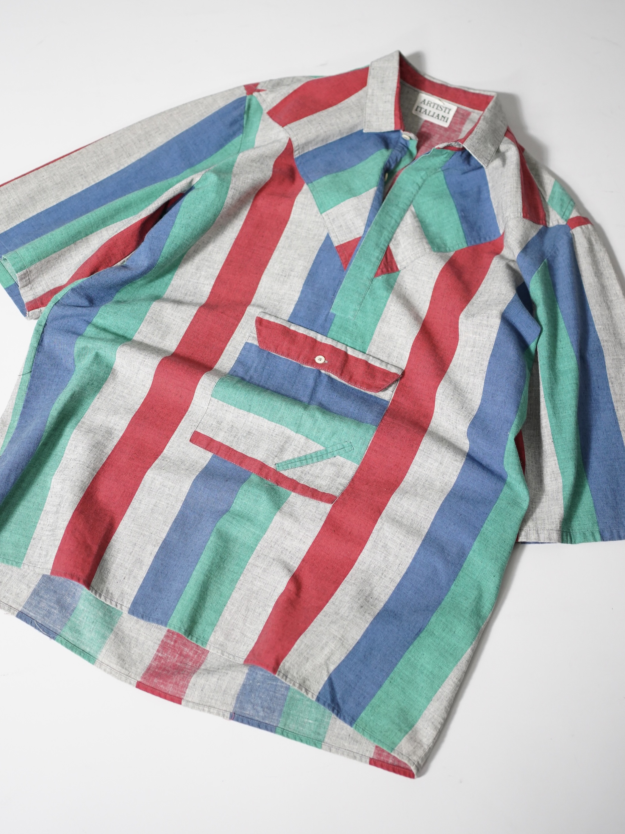 ARTISTI ITALIANI Design pocket S/S shirts / Made in Italy