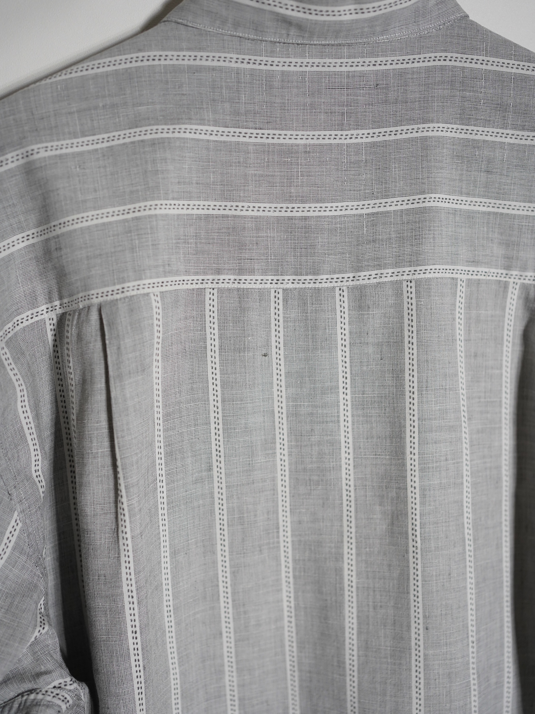 1990's- Levi's Pleats front Cotton Stripe shirt / Made in India