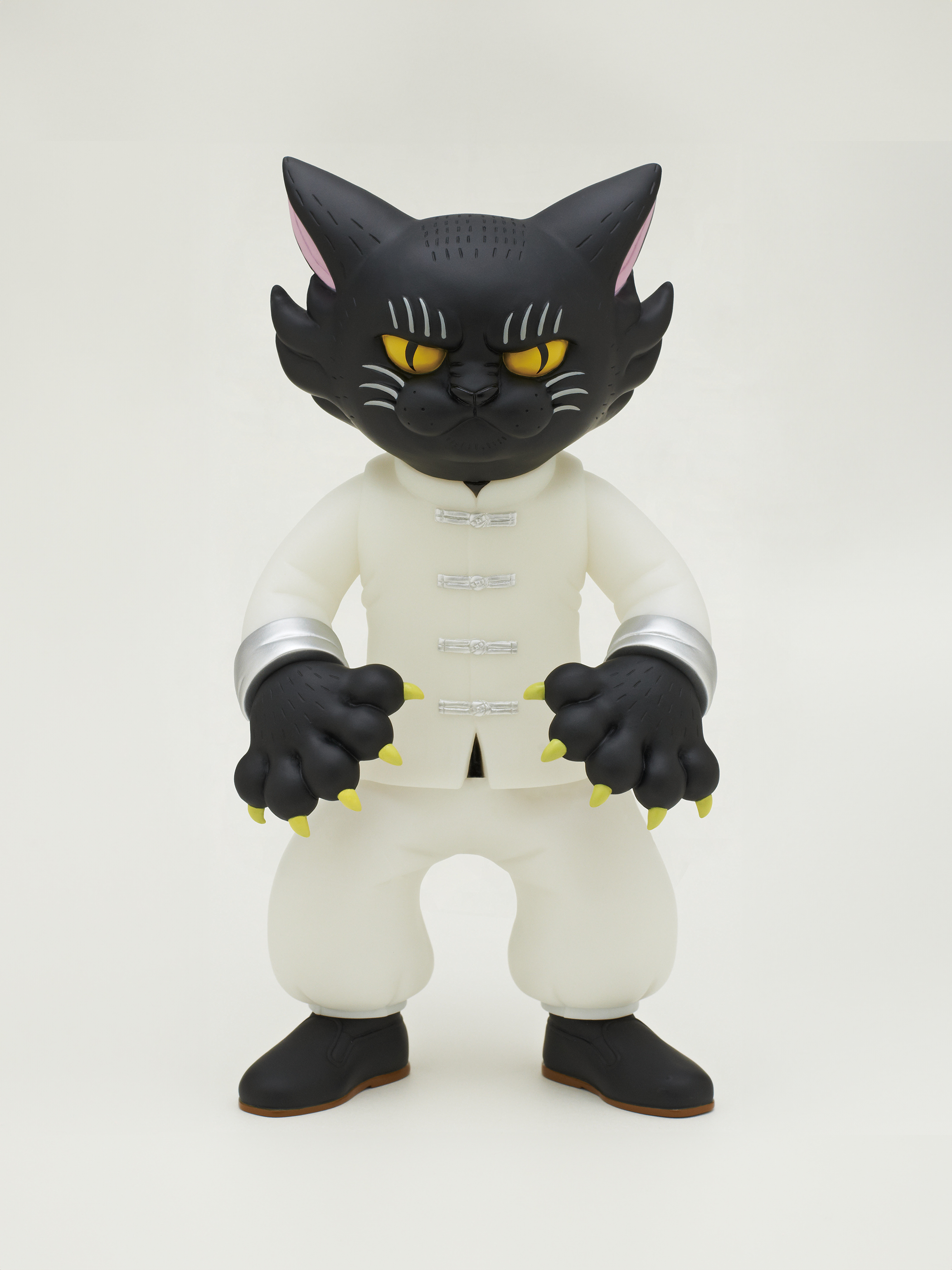 Soft Vinyl Figure Kung Fu Cat, Black Cat
